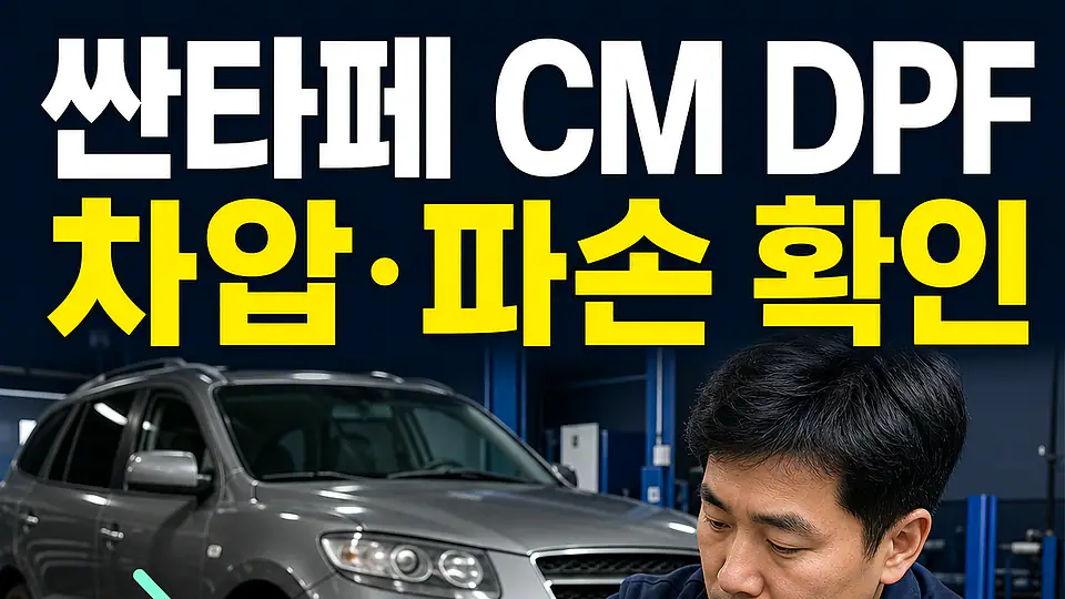 싼타페 CM DPF 교체 비용 다음 행동