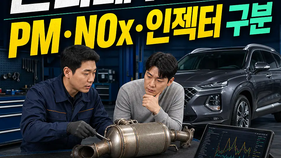 싼타페 TM DPF 교체 비용 대조 포인트