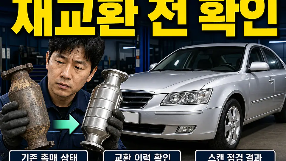 NF 쏘나타 촉매 교체 비용 대조 포인트