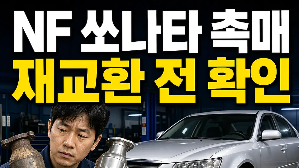 NF 쏘나타 촉매 교체 비용 다음 행동