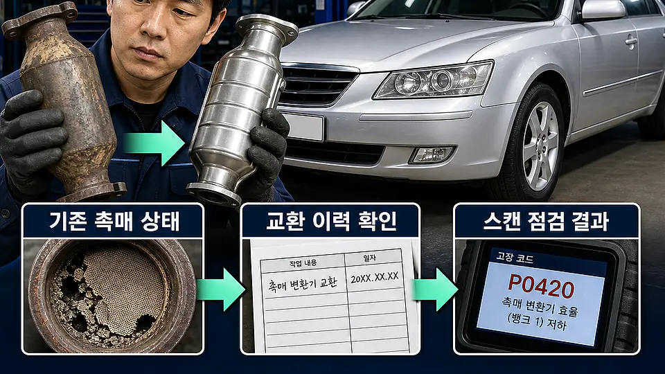 NF 쏘나타 촉매 교체 비용 핵심 대상