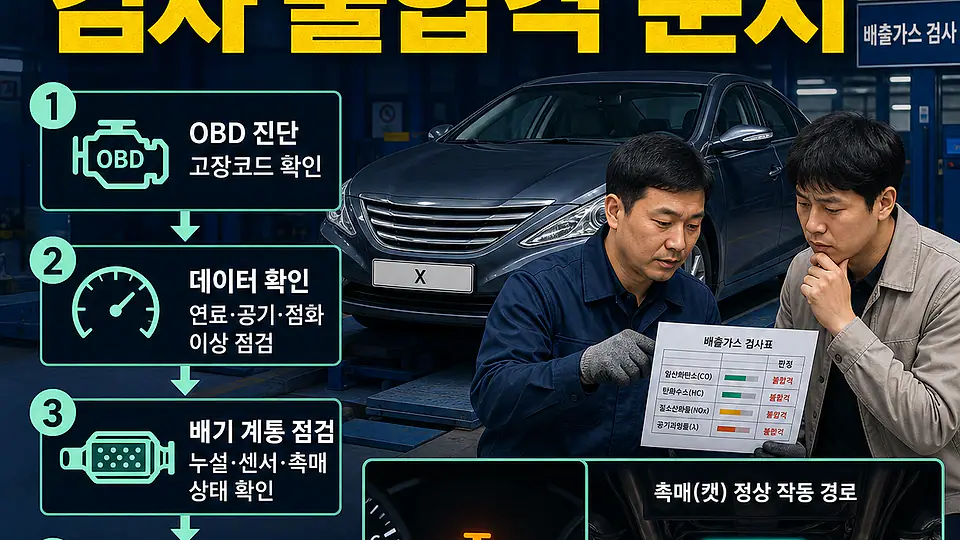 YF쏘나타 LPi 촉매 교체 비용 대조 포인트