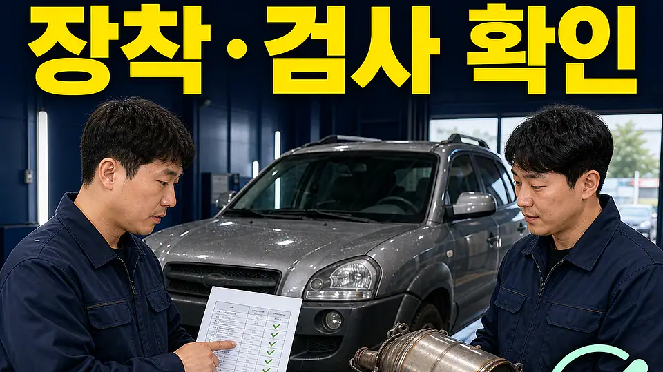투싼 JM DPF 교체 비용 대조 포인트