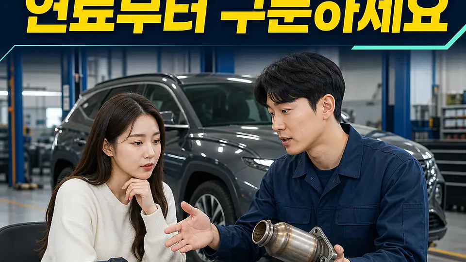 투싼 NX4 촉매 대조 포인트