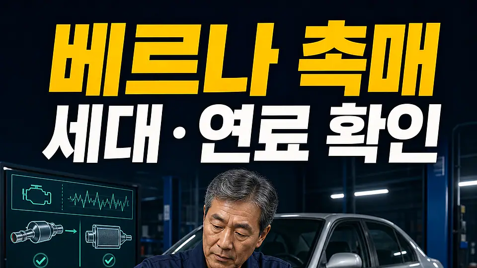 베르나 촉매 교체 비용 다음 행동