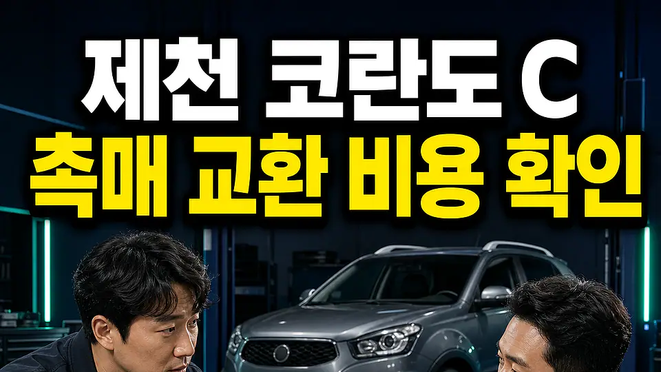 제천 코란도 C 촉매 교환 비용 다음 행동