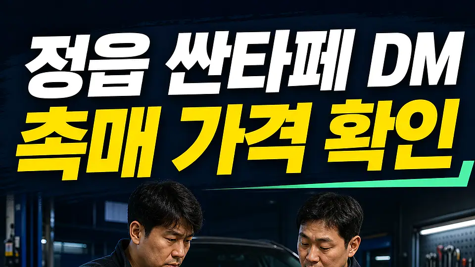 정읍 싼타페 DM 촉매 가격 다음 행동