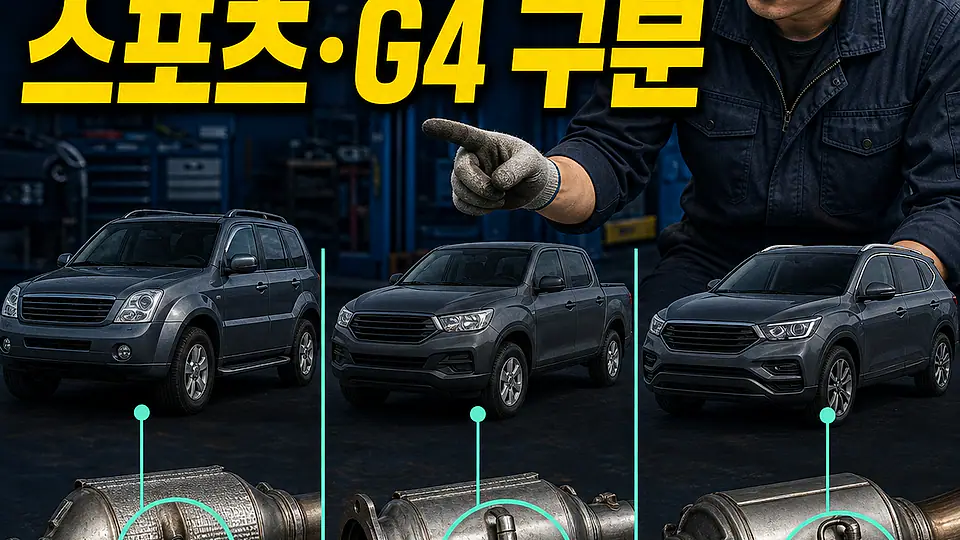 렉스턴 W DPF 교체 비용 대조 포인트