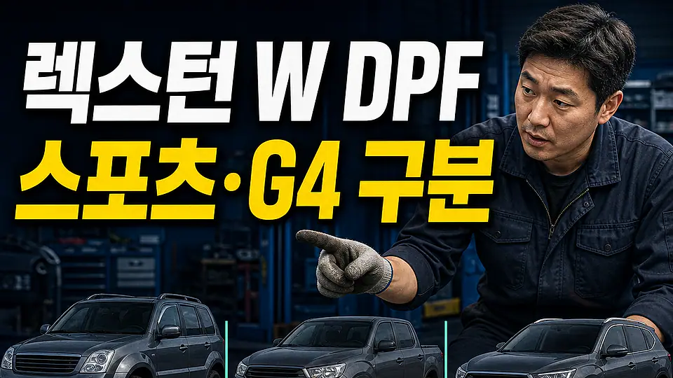 렉스턴 W DPF 교체 비용 다음 행동