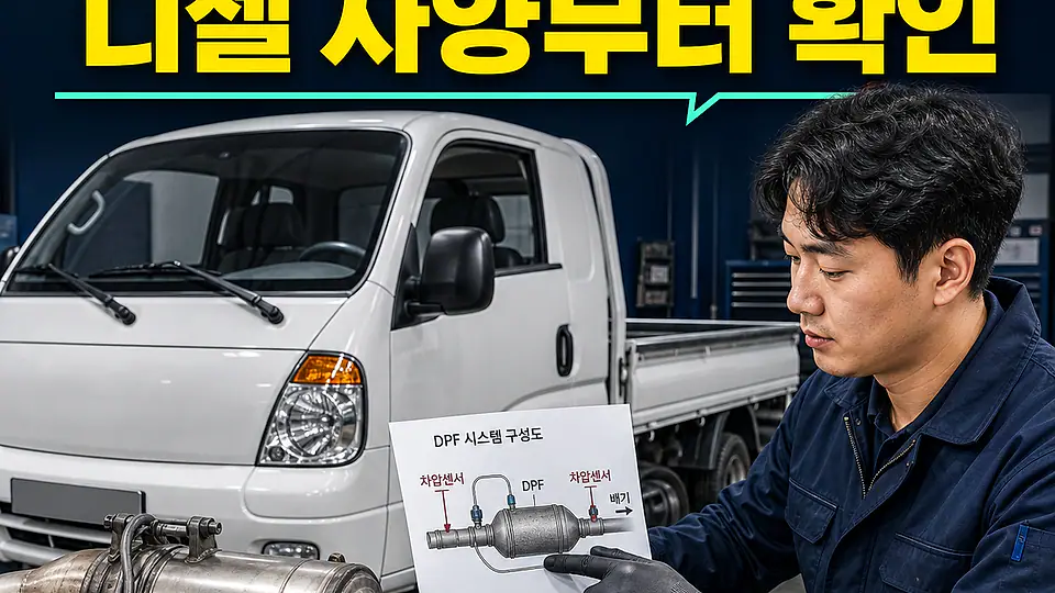 봉고3 PU DPF 경고등 대조 포인트