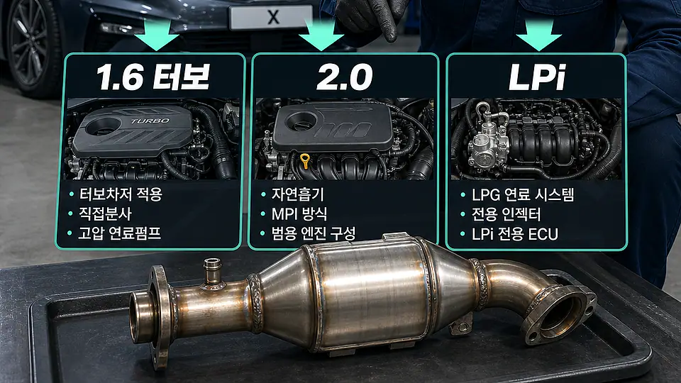 K5 JF 촉매 교체 비용 핵심 대상