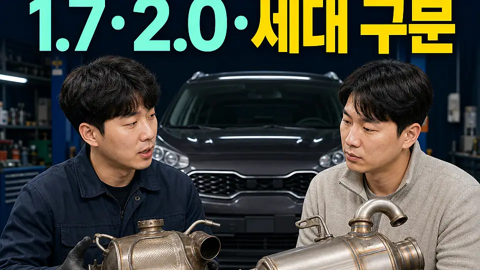 스포티지 QL DPF 교체 비용 대조 포인트