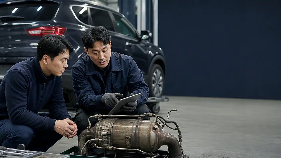 스포티지 R 촉매 교체 비용 상담 준비