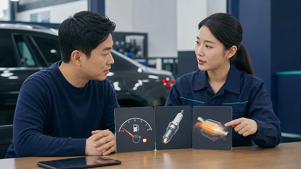 연료 부족 촉매 손상 상담 준비