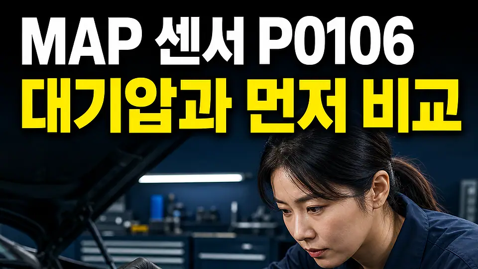 MAP 센서 P0106 다음 행동
