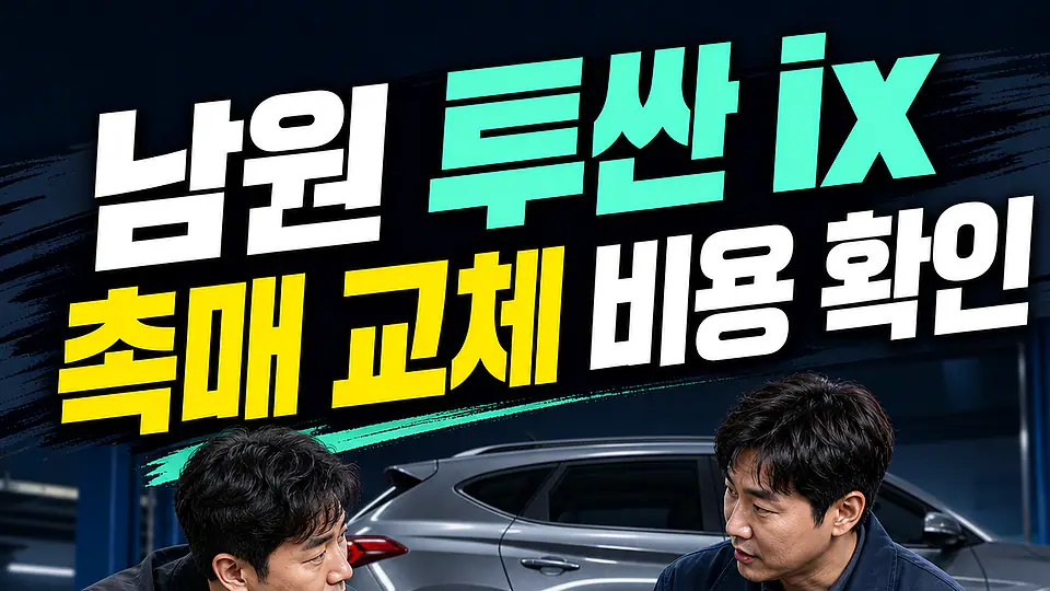 남원 투싼 ix 촉매 교체 비용 다음 행동