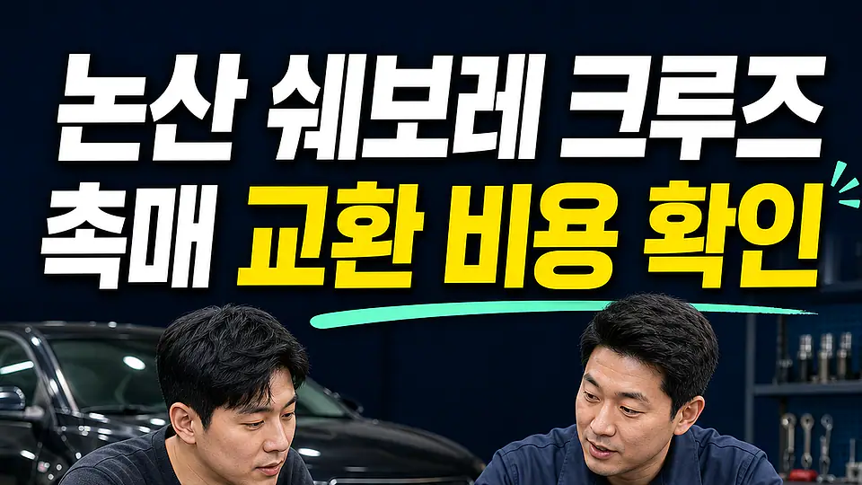 논산 쉐보레 크루즈 촉매 교환 비용 다음 행동