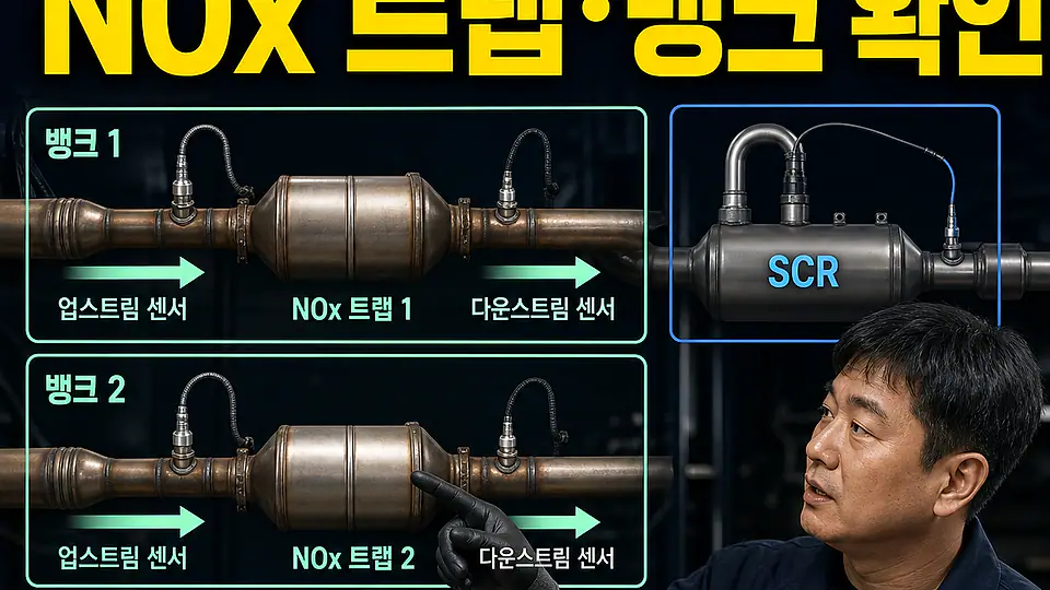 P2000 P2001 NOx 트랩 효율 대조 포인트