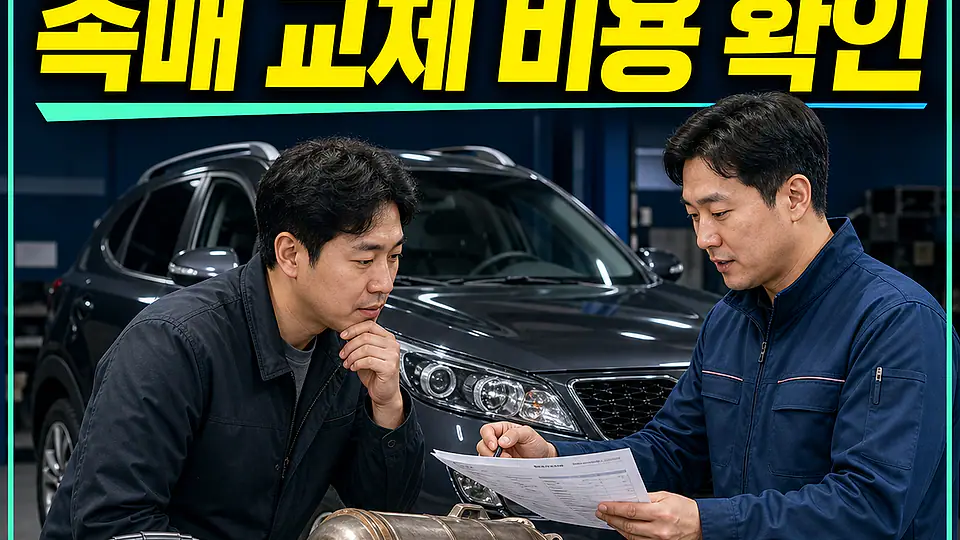옥천 스포티지 R 촉매 교체 비용 대조 포인트