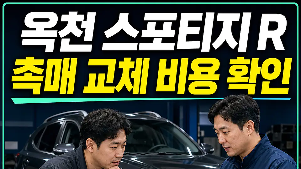 옥천 스포티지 R 촉매 교체 비용 다음 행동