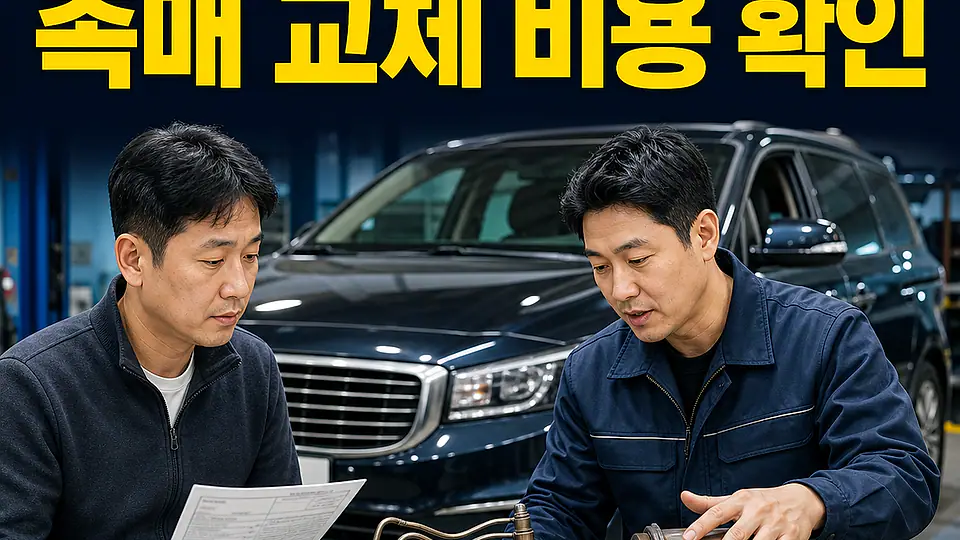 오산 카니발 R 촉매 교체 비용 대조 포인트