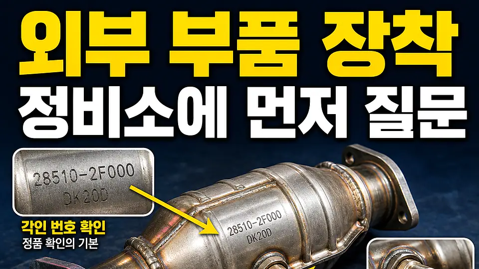 외부 구매 촉매 장착 확인 다음 행동