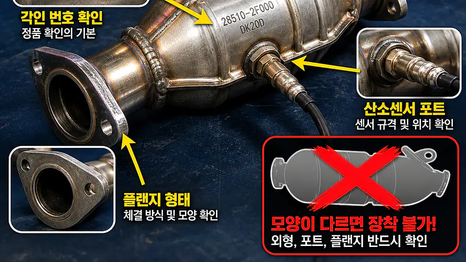 외부 구매 촉매 장착 확인 핵심 대상