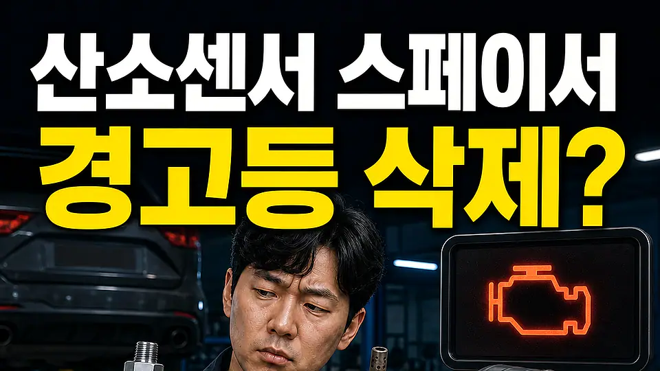 산소센서 스페이서 경고등 다음 행동