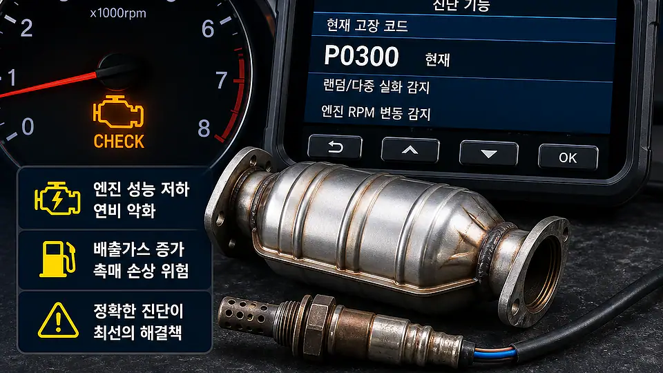P0300 실화와 촉매 손상 핵심 대상
