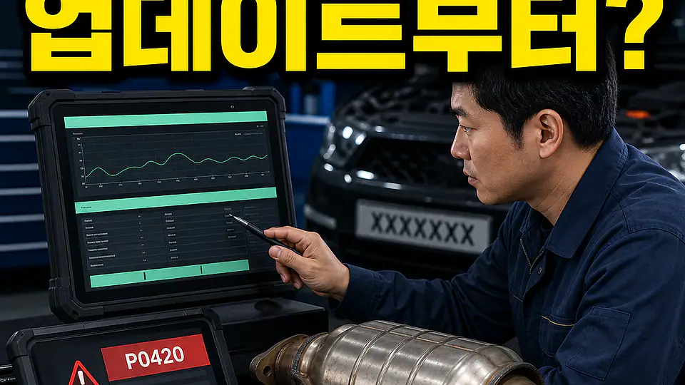 P0420 ECU 업데이트 대조 포인트