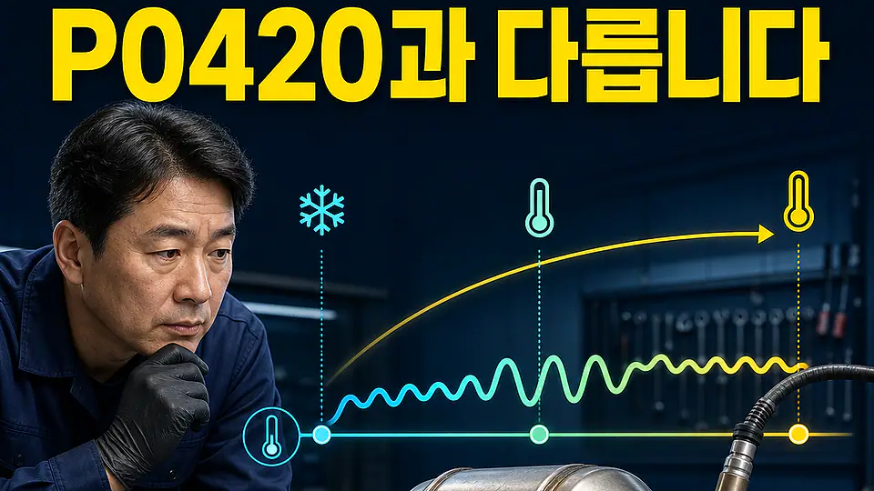 P0421 촉매 예열 효율 대조 포인트