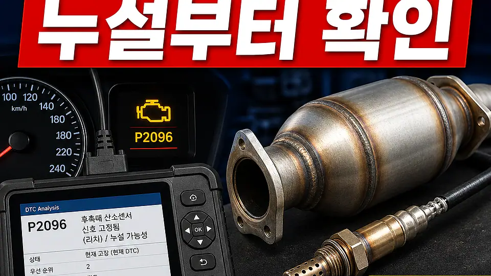 P2096 촉매 후단 희박 대조 포인트