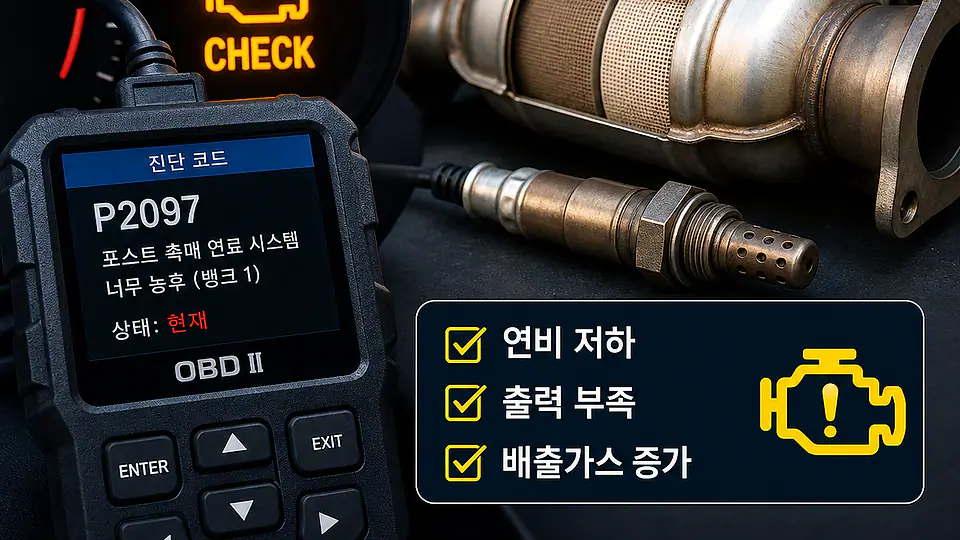 P2097 촉매 후단 농후 핵심 대상