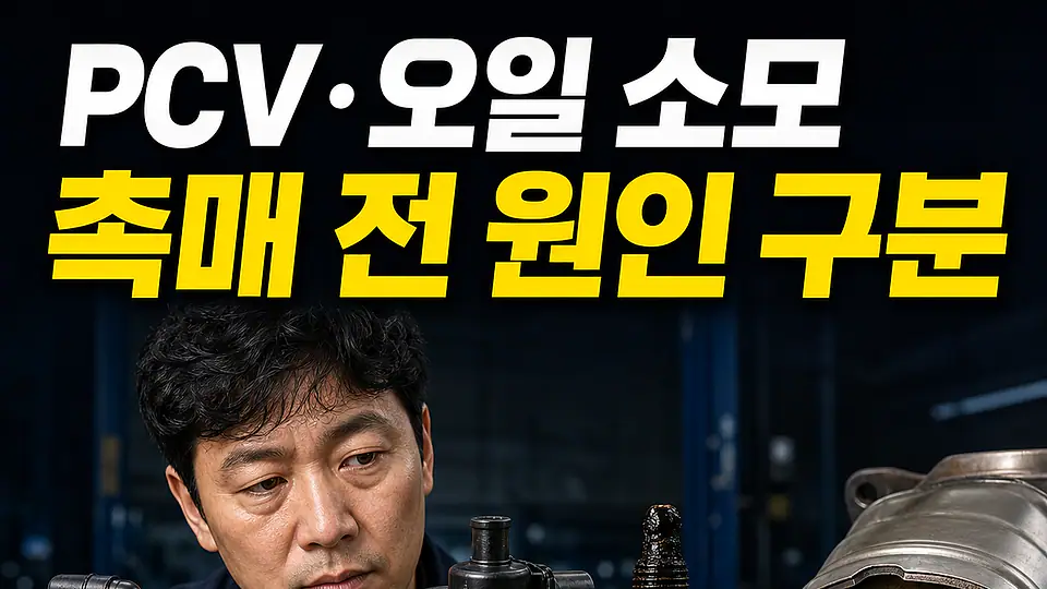 PCV 밸브 오일 소모 다음 행동