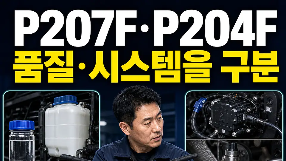 P207F P204F 요소수 다음 행동