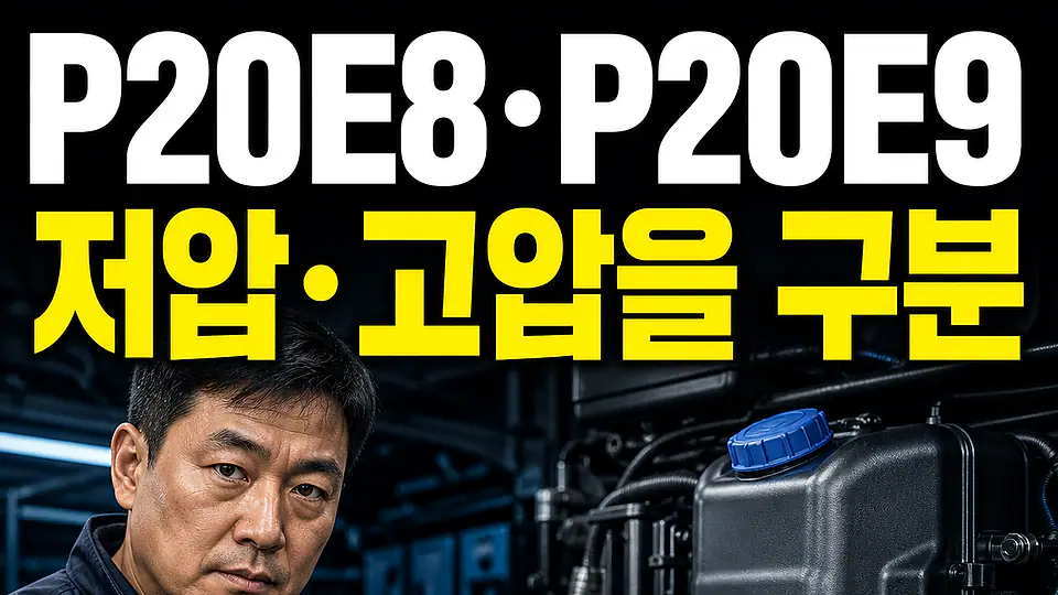 P20E8 P20E9 요소수 압력 다음 행동