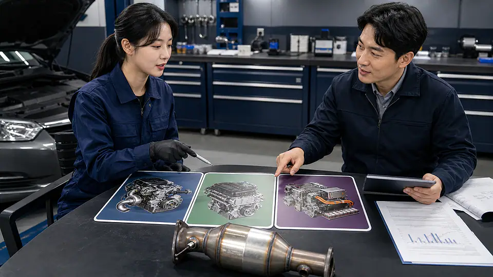 XM3 촉매 경고등 상담 준비