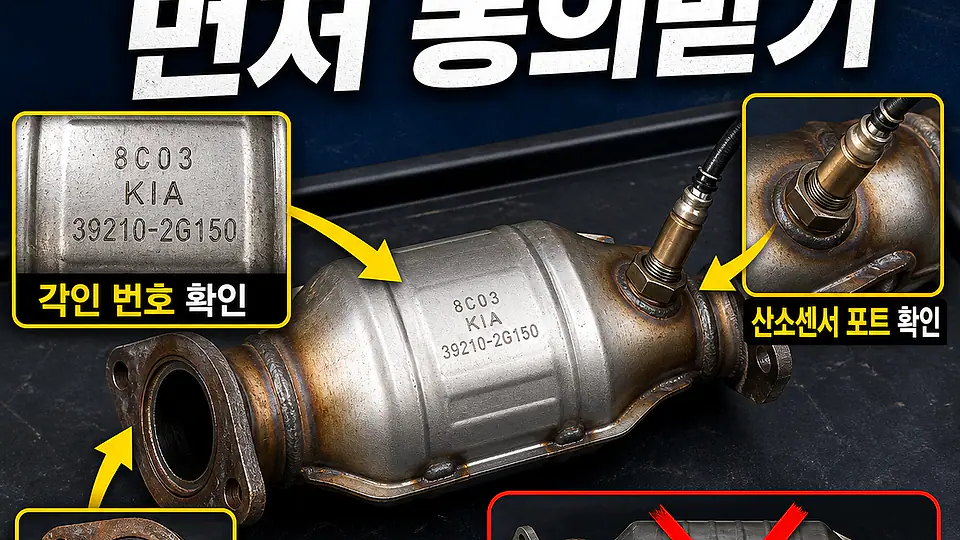촉매 정비업체 직배송 대조 포인트
