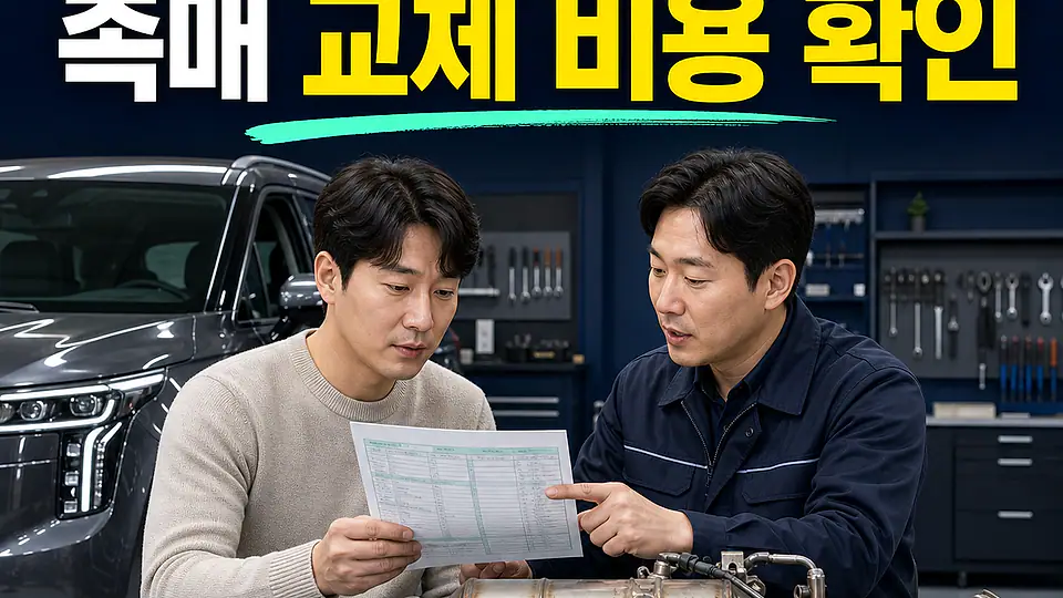 서산 올 뉴 카니발 촉매 교체 비용 대조 포인트
