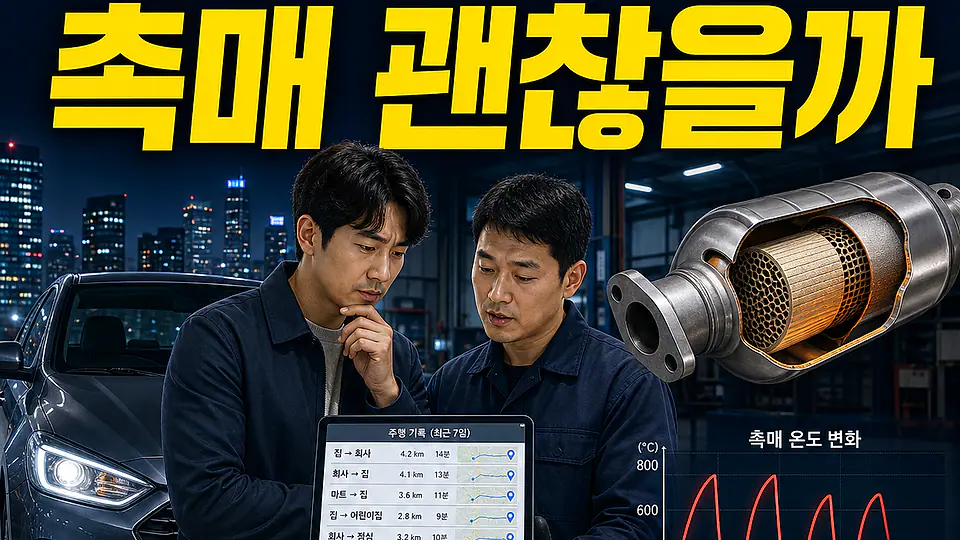 단거리 주행 촉매 효율 대조 포인트