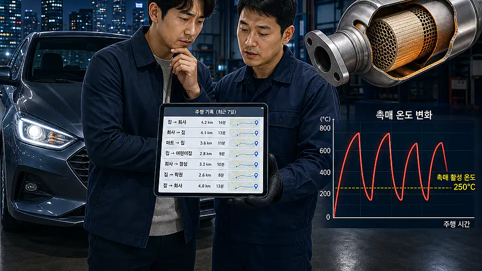 단거리 주행 촉매 효율 핵심 대상