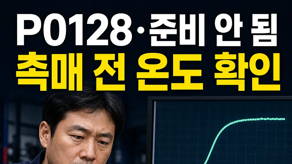 P0128 촉매 모니터 다음 행동