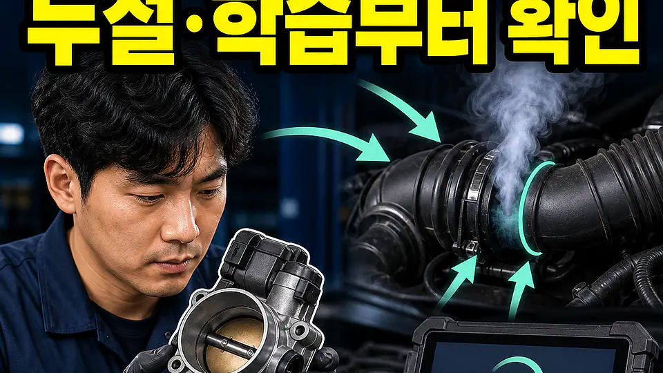 스로틀바디 P0507 대조 포인트