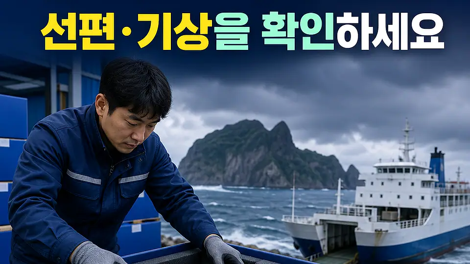 울릉도 촉매 배송 대조 포인트