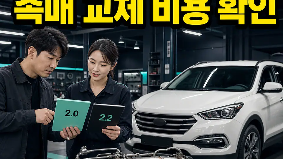 원주 싼타페 DM 촉매 교체 비용 대조 포인트