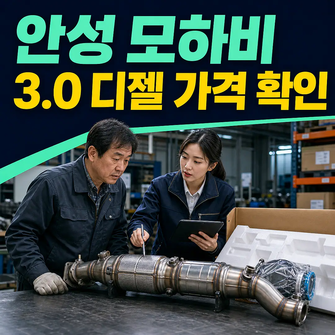 안성 모하비 촉매 가격, 3.0 디젤·DPF 확인 정사각형 썸네일