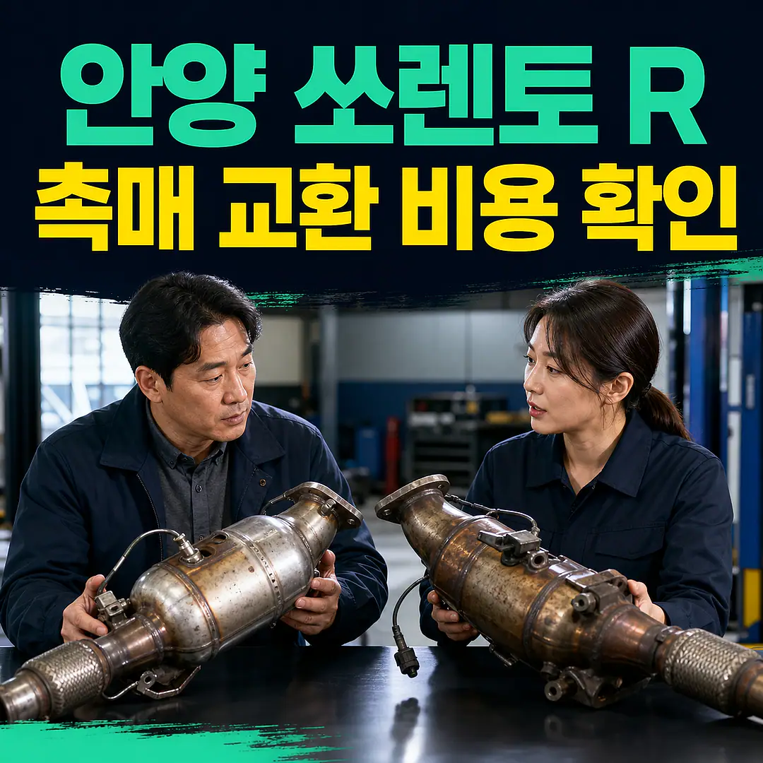 안양 쏘렌토 R 촉매 교환 비용, 2.0·2.2 디젤 구분 정사각형 썸네일