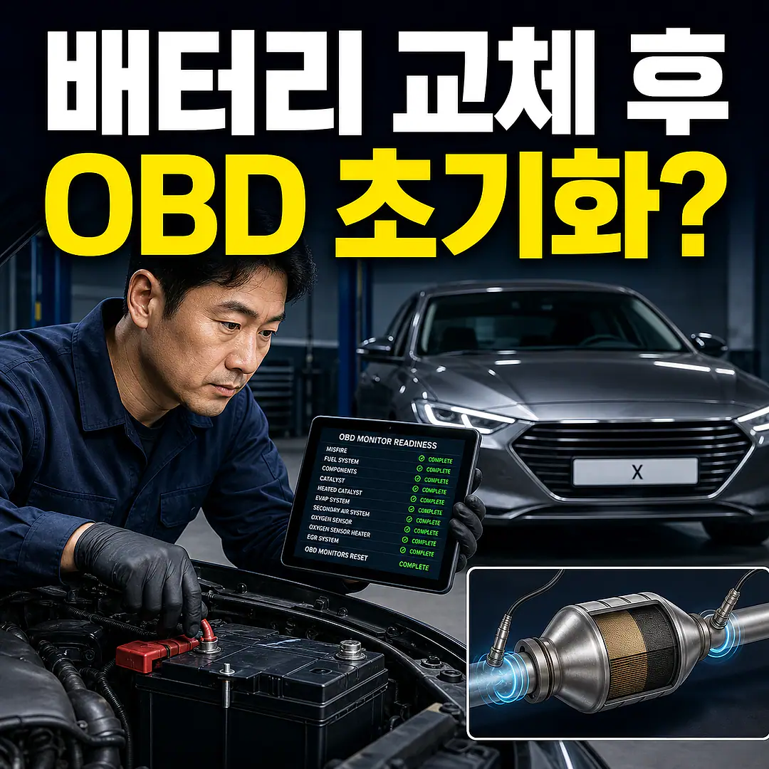 배터리 교체 후 OBD 준비 안 됨, 고장과 구분하는 법 정사각형 썸네일