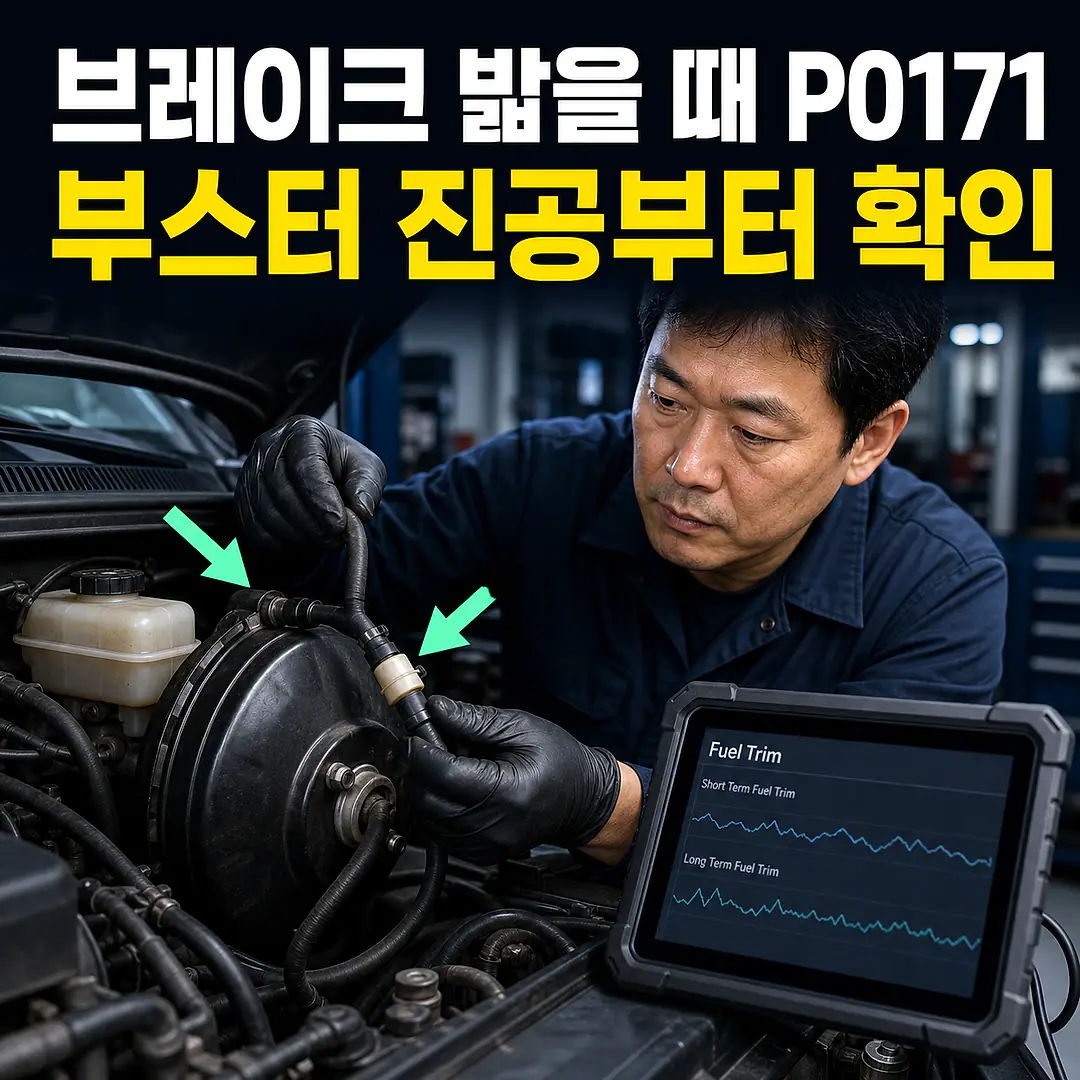 브레이크 부스터 진공 누설·P0171, 촉매 전 점검 정사각형 썸네일
