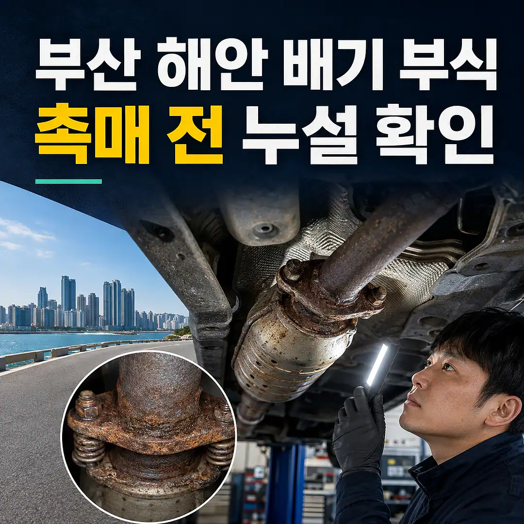 부산 자동차 촉매 가격 문의 전, 해안 배기 부식·누설 확인 정사각형 썸네일